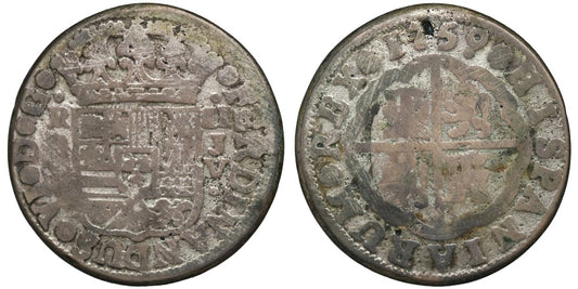FALSA DE EPOCA: FERNANDO VI 2 REALES 1759