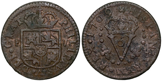 FELIPE V  SEISENO 1709 VALENCIA