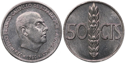 ESTADO ESPAÑOL 50 CENTIMOS 1966*19-68